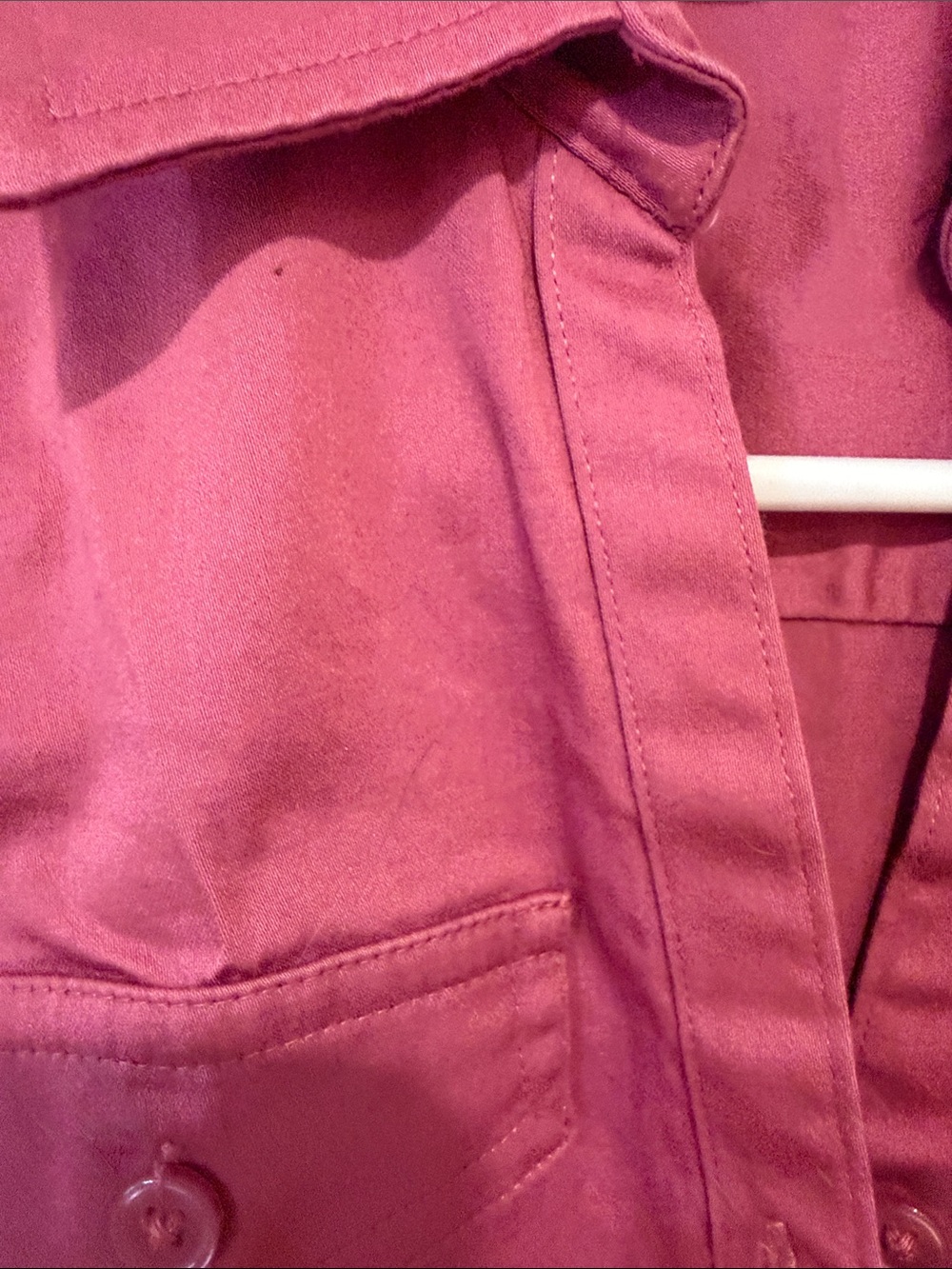 Van Heusen Sleeveless Button-Front Shirt - Deep Raspberry - Picture 4 of 9
